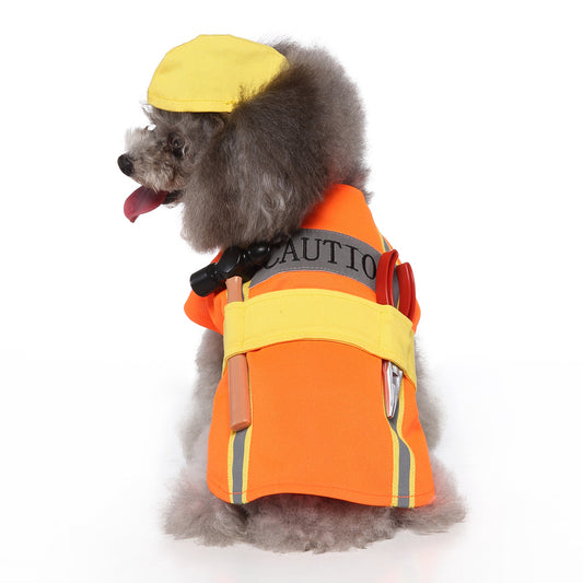 Dog Costume - Hi Vis Tradie