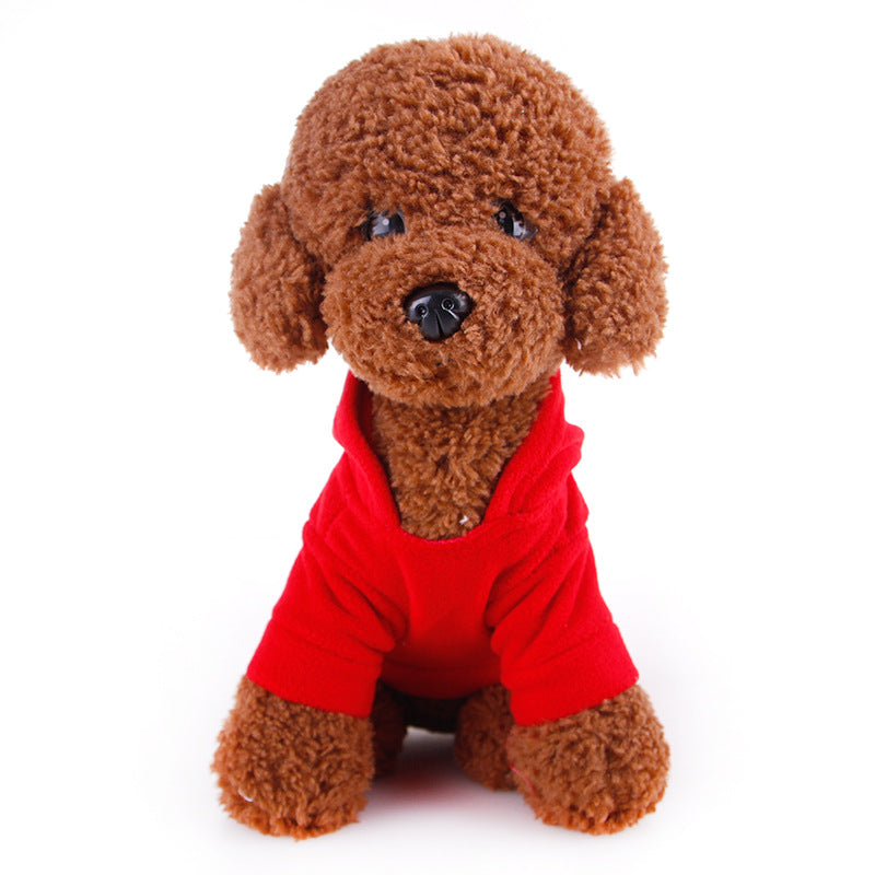 Dog Christmas Hoodie - Merry Christmas Red