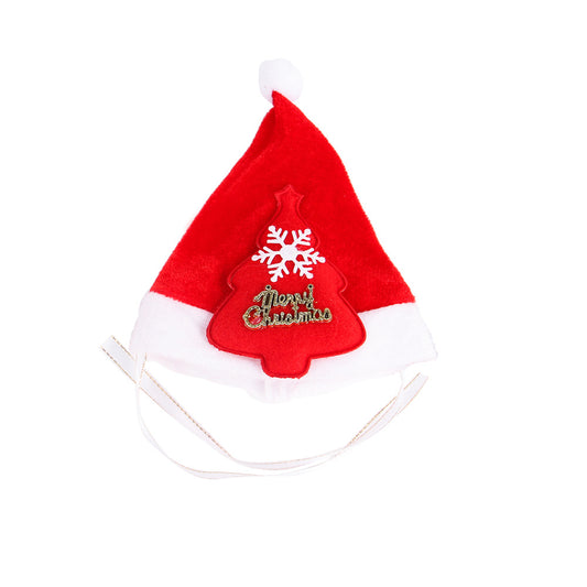 Pet Santa Hat - Red Christmas Tree