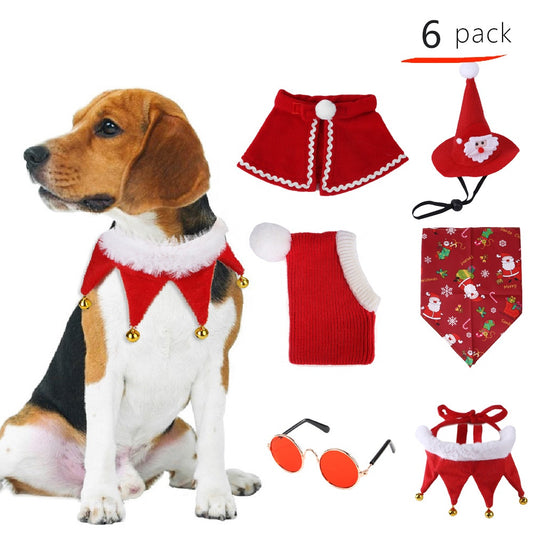 Dog Christmas Outfit - 6 Pack