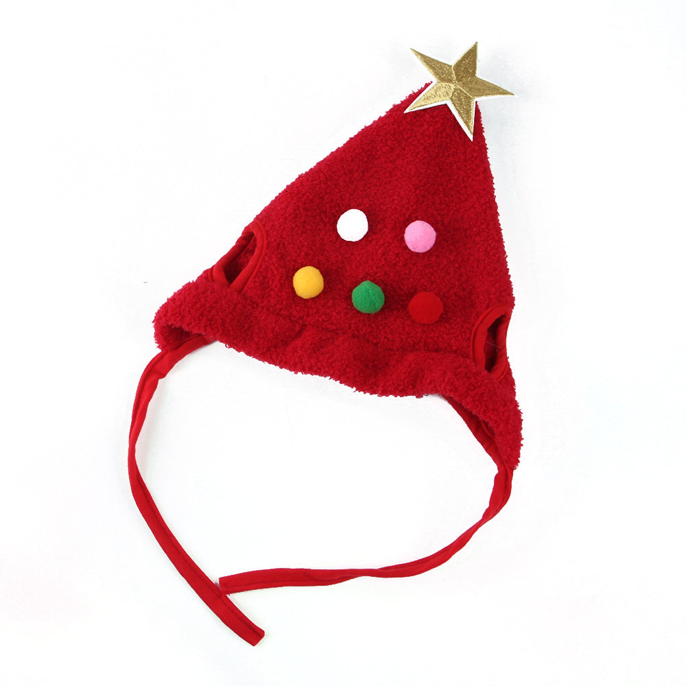 Pet Christmas Hat - Red Tree