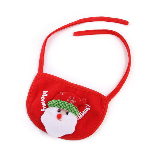 Pet Christmas Bib - Red Santa